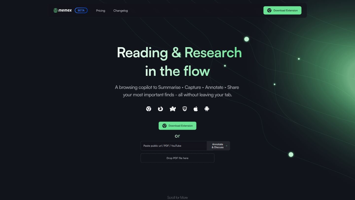 Memex.garden - Reading & Research in the flow